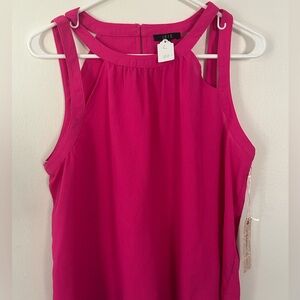 Iris Basic NWT Women's Vibrant Pink Tank Top Size Large